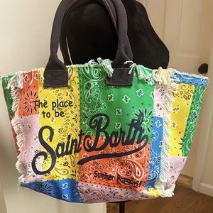 MC2 Saint Barth Colette Cotton Canvas Handbag